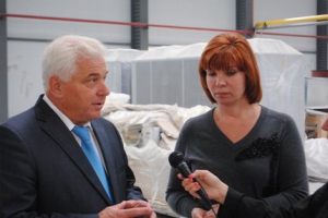 Присяжнюк и Засуха инспектируют строительство элеватора в Василькове