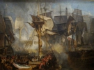 Эксперты считают, что картина &quot;Рыбацкие лодки ...&quot; была написана примерно в то же время, что и одно из самых известных полотен Тернера &quot;Трафальгарская битва&quot; (1806 год)