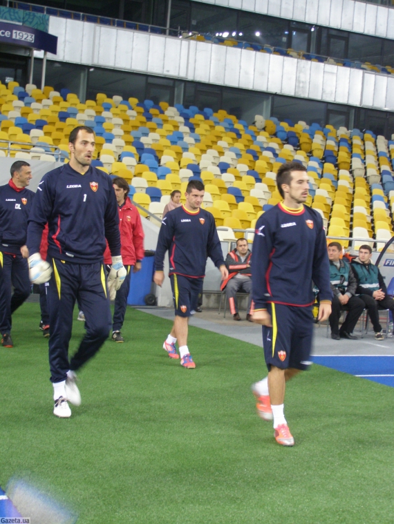 Збірна Чорногорії провела передматчеве тренування на полі &quot;Олімпійського&quot;