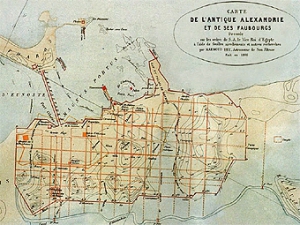Мапа давньої Олександрії