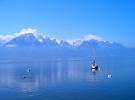 Вид на Женевское озеро из Монтрё
