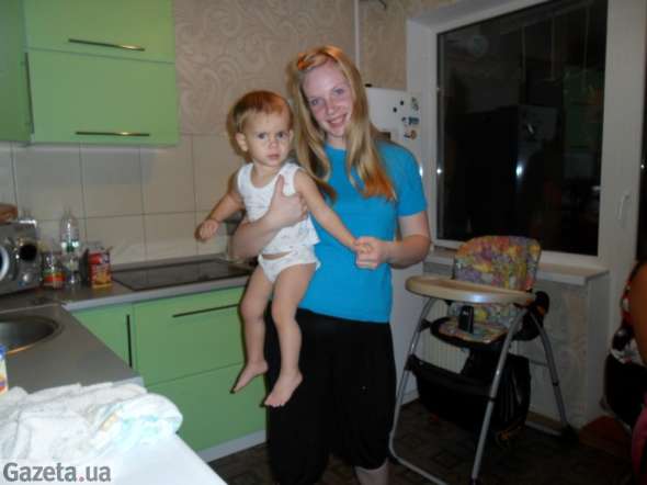 Татьяна Соколова и ее годовалый сын