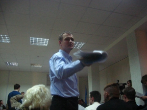 Левченко на ОВК 223-го округу.