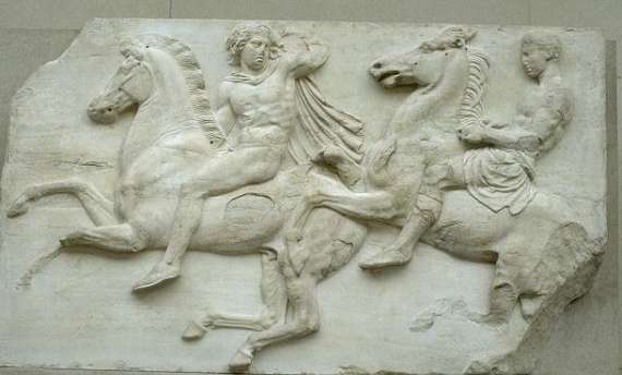 Скульптура Парфенона в Британском музее.  Ионийский фриз