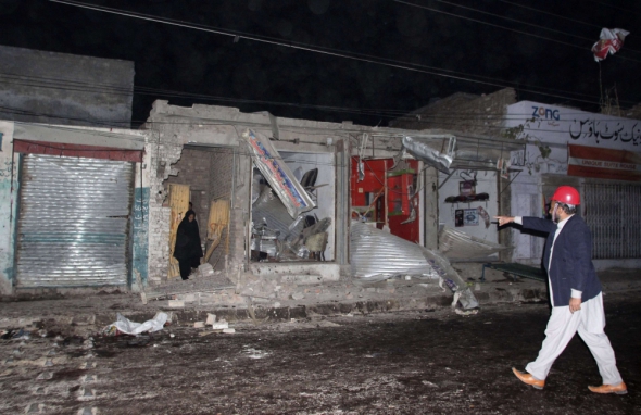Здание мечети было серьезно повреждено в результате взрыва