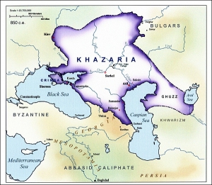 Хозарська імперія в середині 9 століття