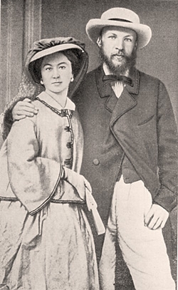 Дмитрий Иванович и Феозва Никитична Менделеевы (первая жена Менделеева), 1862 год