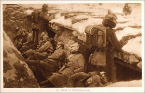 Солдати в окопі Першої світової