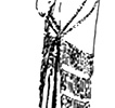 1927 г. Вечернее платье с заниженной талией 