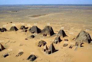 Нумерация уже известных древних пирамид в Мерое, Судан