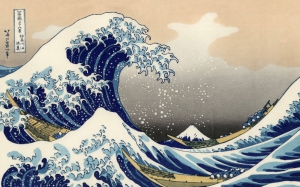 &quot;Большая волна в Канагаве&quot;, картина, приписываемая Кацусико Хокусаю