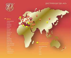 Карта експорту продукції Житомирської кондитерської фабрики ”ЖЛ”