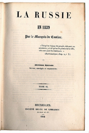 &quot;Россия в 1839 году&quot;, 2 издание 1844 года