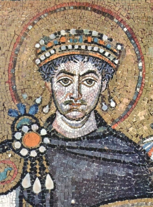Імператор Юстиніан I, на честь якого отримала свою назву епідемія чуми, що лютувала в 6-8 столітті