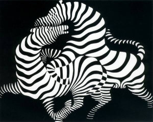 Картина ”Зебри” — одна з найвідоміших робіт Віктора Вазарелі