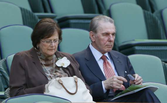 Президент МОК Жак Рогге с супругой