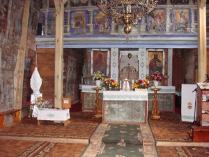 Розписи церкви Святого Духа в Потеличі були зроблені у 1620-1640 роках. За переказами, одного разу тут молився Богдан Хмельницький