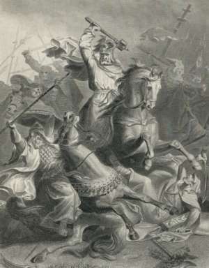 Карл Мартелл в битве при Пуатье