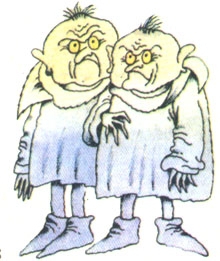 Злидні, як правило, сидять на старому млині поряд з лихом однооким. Але час від часу оселяються в якійсь хаті чи дворі — і горе тоді хазяїну