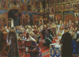 Суд над патриархом Никоном
(С. Д. Милорадович, 1885 год)
