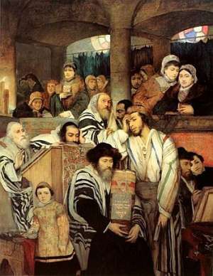 Євреї-ашкеназі з картини Маврикія Ґоттліба (1878 р.)