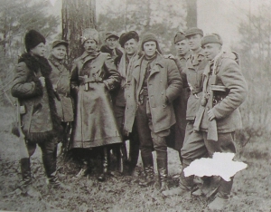 Атаман Бульба-Боровец с охранниками, осень 1942 г.