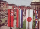 З нагоди ігор місто прикрашене прапорами різних країн
