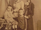 Евгения, Ольга, Владимир, Александр Кобылянские, 1881, Быстрица