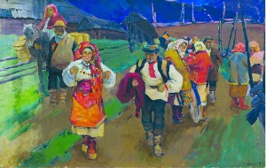 Картина ”Гуцули” одного з найдорожчих українських художників Тіберія Сільваші. Намалював її в 1960-х, коли переїхав із міста Мукачеве на Закарпатті вчитися до Києва 