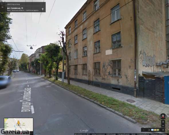 Так львівська вулиця Снопківська і 22-ий будинок на ній виглядають на картах Google