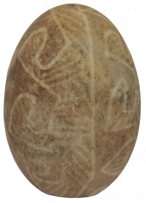Писанка XV-XVI вв на гусином яйце