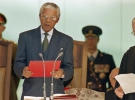 Нельсон Мандела на інавгурації, 10 травня 1994 року