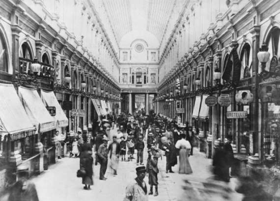 Галерея Royales Saint-Hubert, торговий пасаж в Брюсселі, 1890 рік