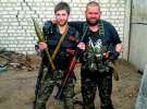 Євген Строкань (ліворуч) із напарником з батальйону ”Айдар” після боїв під містом Металіст неподалік Луганська, 18 червня. У руках тримає реактивний протитанковий гранатомет
