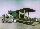 Австралийские пилоты в Палестине возле самолета Бристоль F2B 1918 год.