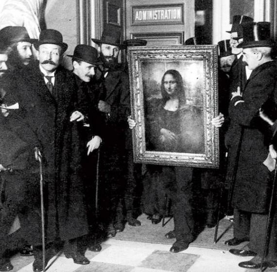 Презентація ”Мони Лізи” в Луврі після викрадення, 1914 рік