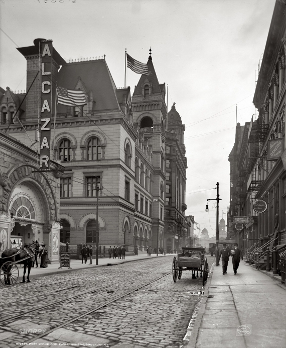 Здание почты в Бруклине, Нью-Йорк (1906)