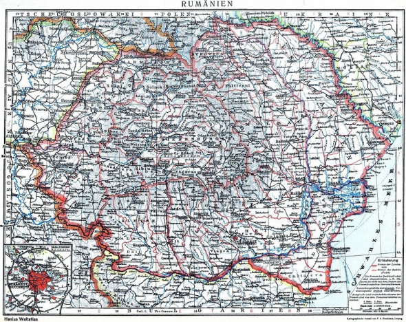 Территория Румыния во время Первой мировой войны