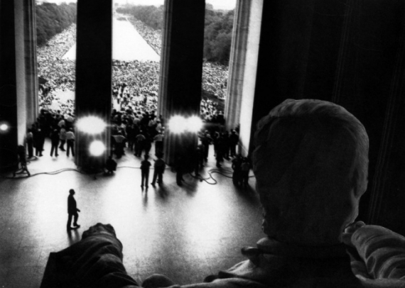Вид позаду під час промови Мартіна Лютера Кінга «У мене є мрія»