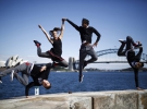Інтерпретація музики Іоганна Баха танцюристами гурту Red Bull Flying Bach. Австралія, форт Денісон у Сіднеї, 9 вересня 2014.