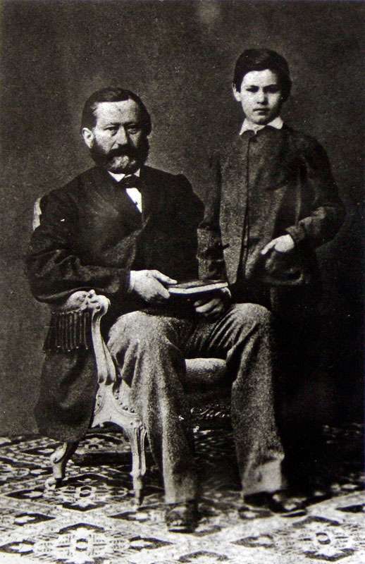 Зигмунд Фрейд с отцом, 1864 г.