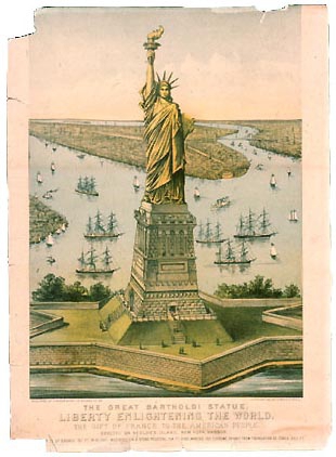 Статуя Свободи з плакату 1885 року