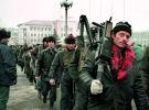 Чеченські добровольці вирушають на захист Грозного, грудень 1994 року