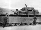 1941. Захваченный немцами советский пятибашенный танк прорыва Т-35. 