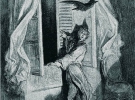 Ілюстрація до вірша Едґара Аллана По ”Ворон”, створена французом Гюставом Доре 1883 року