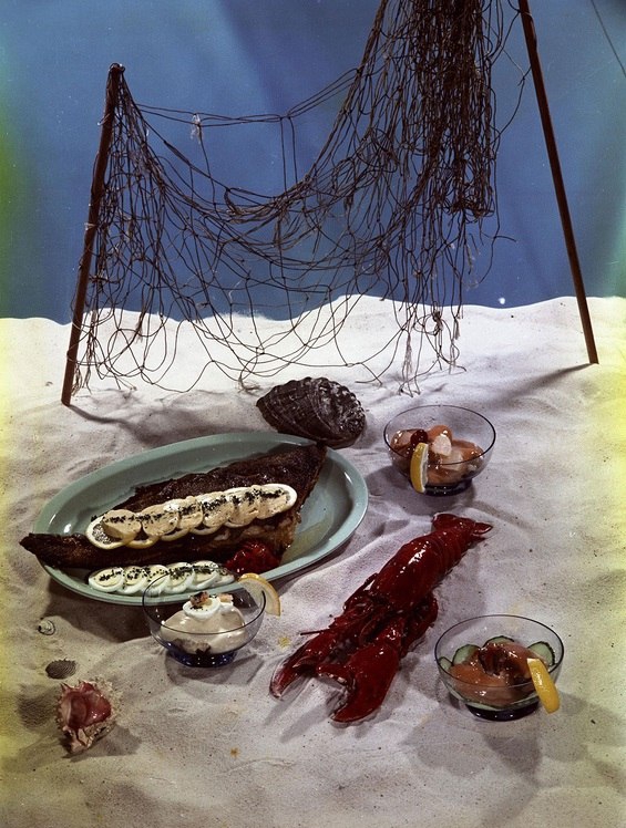 Рыбное блюдо из книги рецептов 1965 года.