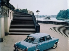 Новая Skoda 1000MB перед Schloss Pillnitz, 1964 год.