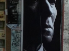 Портрет Пастернака перед входом в книжный магазин Feltrinelli, Рим, 2012 г.