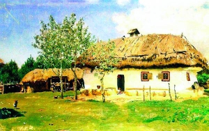 Картину ”Українська хата” Ілля Рєпін написав 1880-го на Запоріжжі
