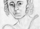 Портрет Таранової-Білозерової Ксенії Миколаївни, малюнок
